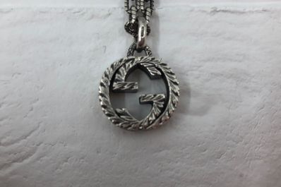GUCCI Interlocking G Pendant Necklace