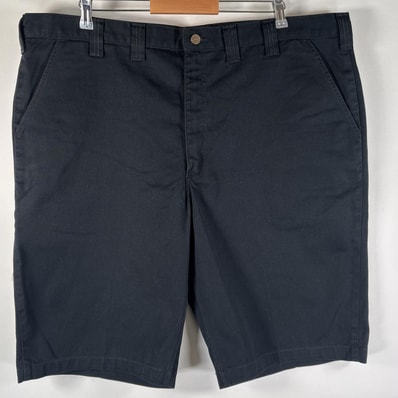 古着 カーハート Carhartt ショートパンツ 大きいサイズ ワークショーツ ワンポイント サイドポケット w46 ブラック メンズ