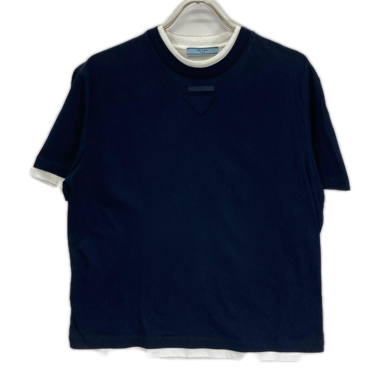 プラダ 25年製 3547B 三角ロゴ ジャージー Tシャツ XS