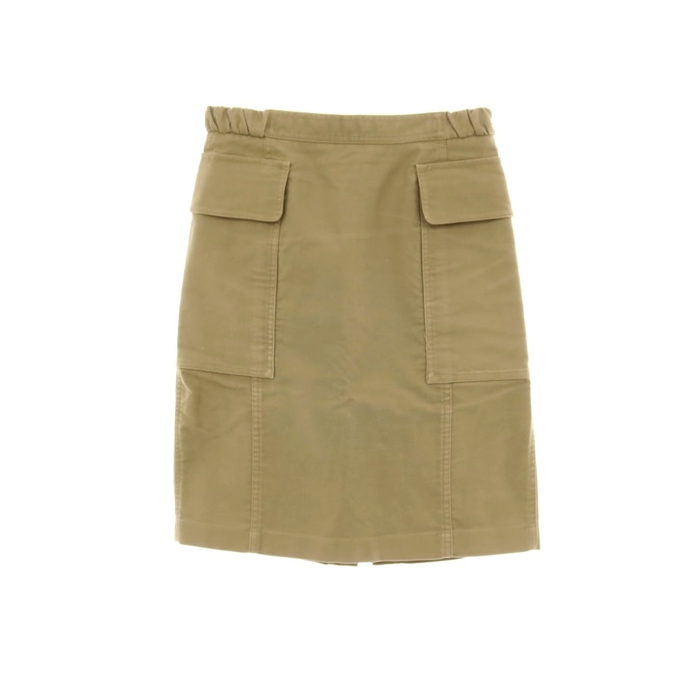 【中古】セリーヌ CELINE コットン スカート カーキ【サイズ38】【レディース】