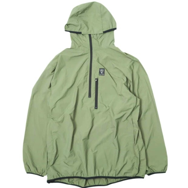South2 West8 サウスツーウェストエイト S2W8 日本製 PACKABLE PARKA パッカブルパーカー MR722 XL OLIVE シェル ハーフジップ ナイロン ジャケット アウター g28379