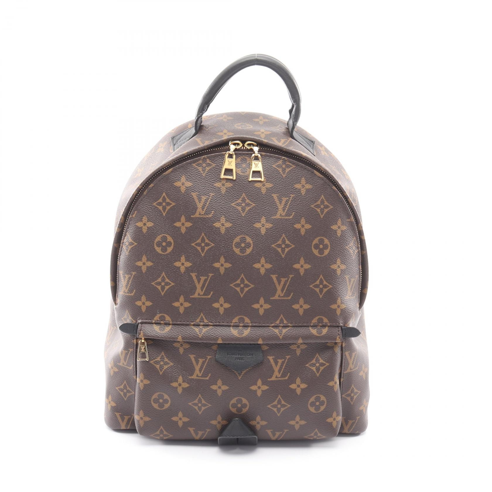 ルイ・ヴィトン LOUIS VUITTON パームスプリングス バックパックMM リュックサック バックパック バッグ PVCコーティングキャンバス レザー モノグラム レディース ブラウン系 M41561 【中古】