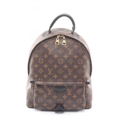 ルイ・ヴィトン LOUIS VUITTON パームスプリングス バックパックMM リュックサック バックパック バッグ PVCコーティングキャンバス レザー モノグラム レディース ブラウン系 M41561 【中古】