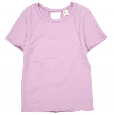 Ron Herman ロンハーマン 日本製 オープンバックスウェットトップ 3110900426 S ラベンダー 半袖 Tシャツ トップス g23780