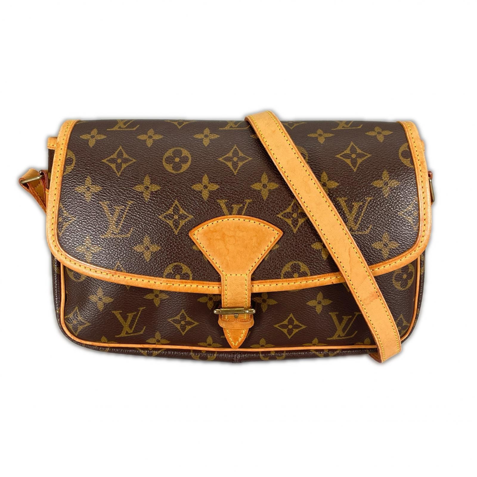 LOUIS VUITTON ルイ・ヴィトン ソローニュ M42250 ショルダーバッグ モノグラムキャンバス ブラウン レディース【中古】