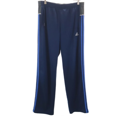 adidas アディダス トラックパンツ L ネイビー ジャージ