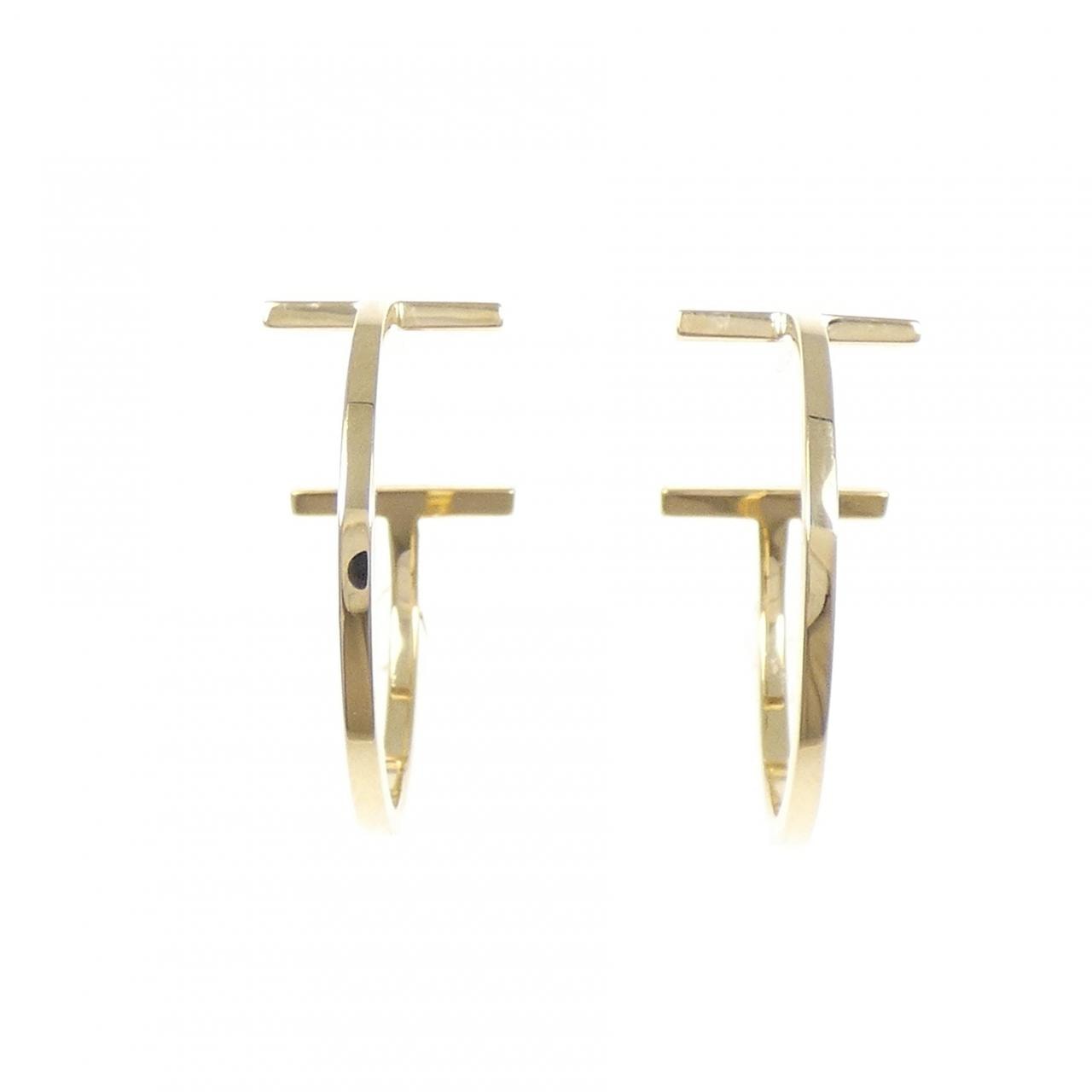 ティファニー Tワイヤー フープ ミディアム ピアス