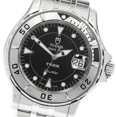 チュードル プリンスデイト ハイドロノート タイガー メンズ 【中古】
