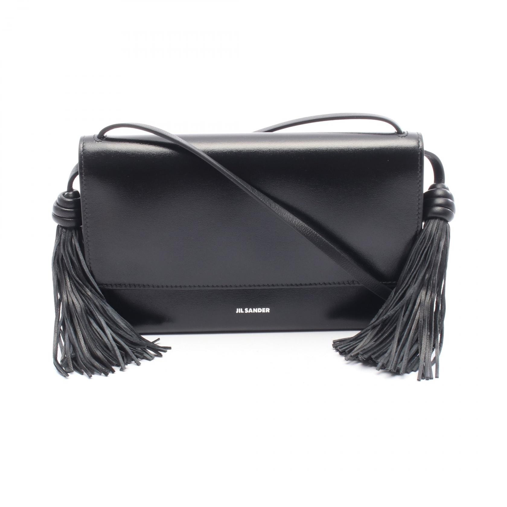 ジルサンダー JIL SANDER TASSEL ショルダーバッグ バッグ レザー レディース ブラック系 J07VL0045P8592001 【中古】