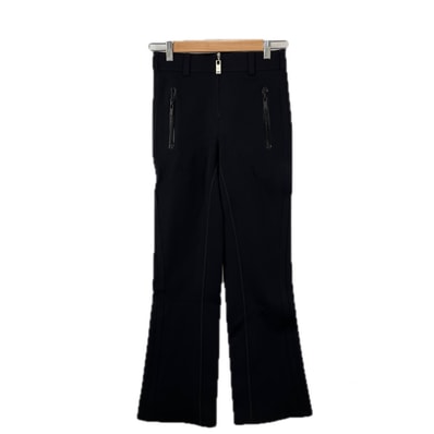 未使用品 LOUIS VUITTON ルイ・ヴィトン 無地 オールシーズン フレアパンツ ナイロン ブラック レディース 34【古着】【中古】