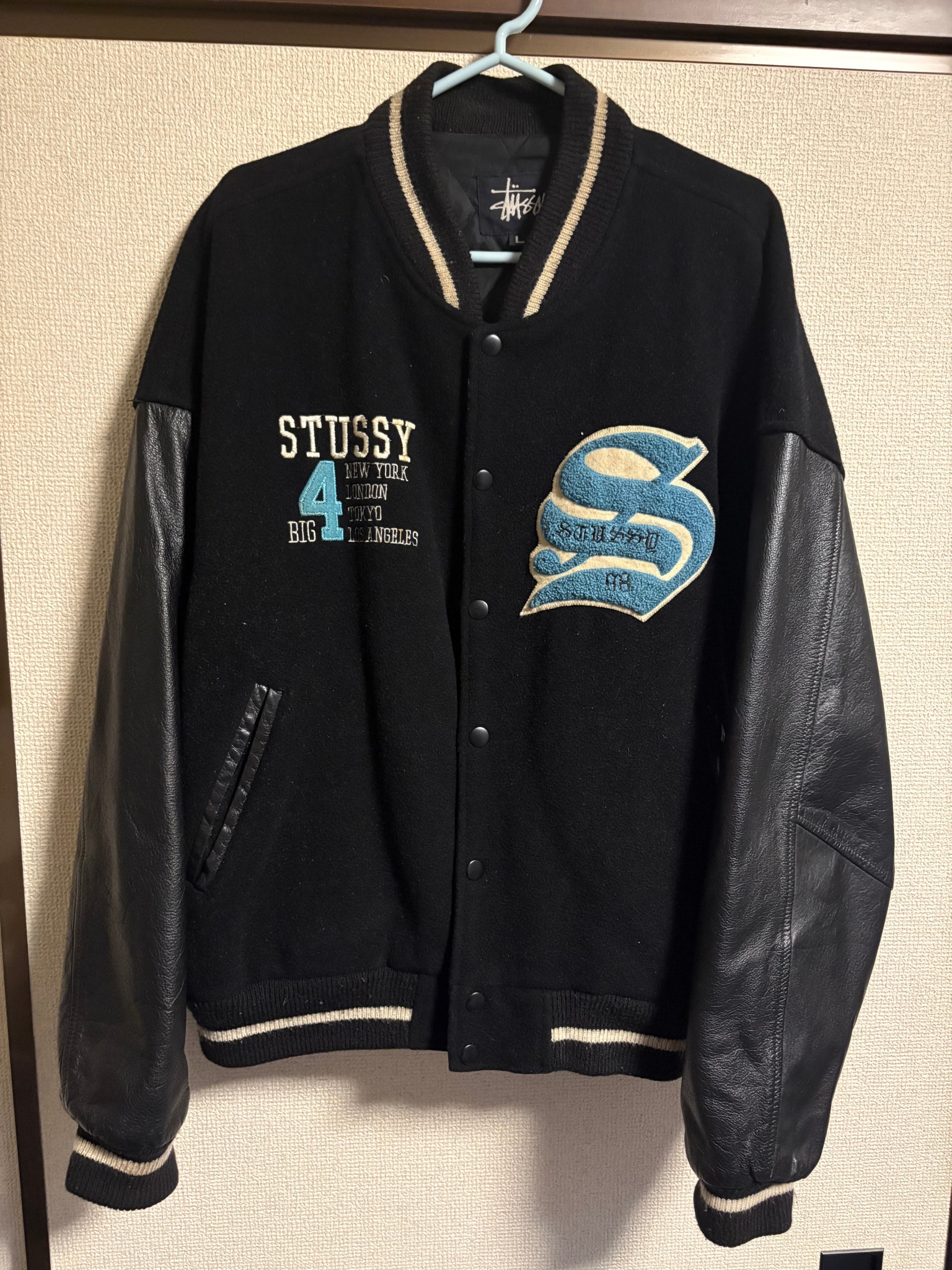 90’s old stussy Varsity Jacket “BIG4”