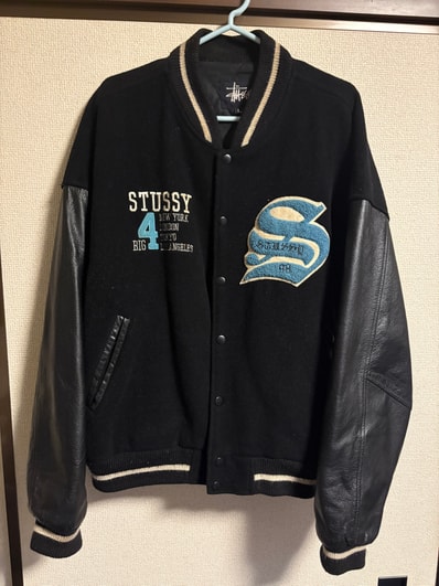 90’s old stussy Varsity Jacket “BIG4”