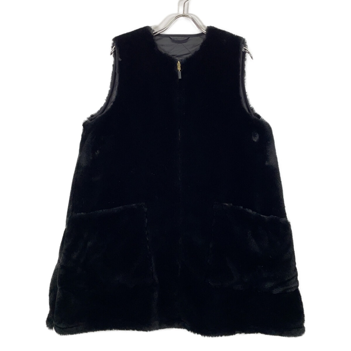 バブアー 【BEAMS BOY別注】2102334 ブラック リバーシブルファーライナーベスト 10