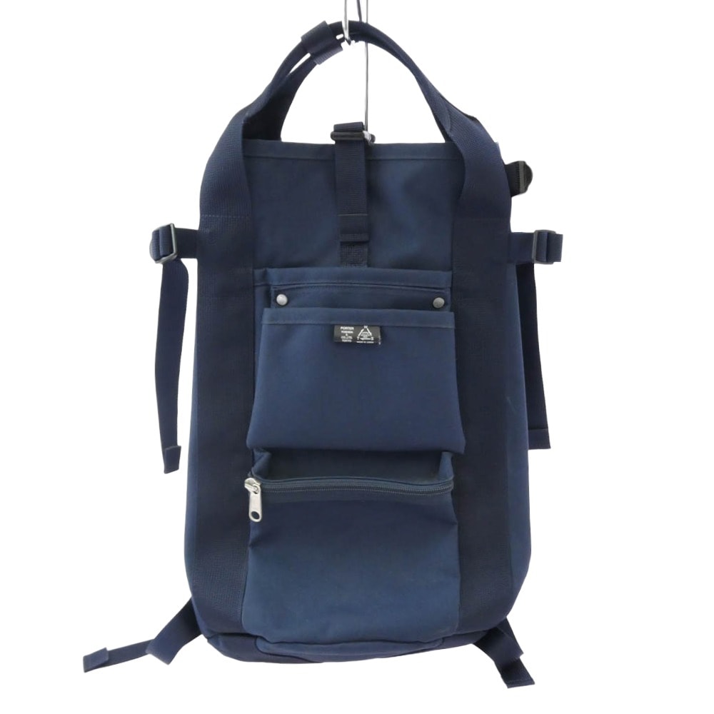PORTER ポーター バックパック UNION ユニオン リュック バックパック ネイビー系【中古】