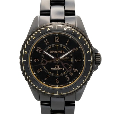 シャネル CHANEL J12 クチュール 腕時計 時計 セラミック メンズ ブラック系 H9762 【中古】