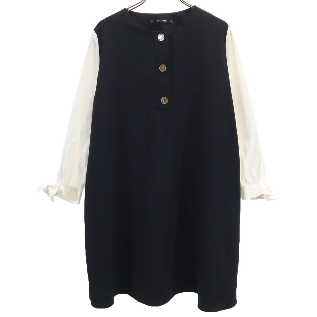 ZARA BASIC ザラベーシック 長袖 ワンピース L ブラック