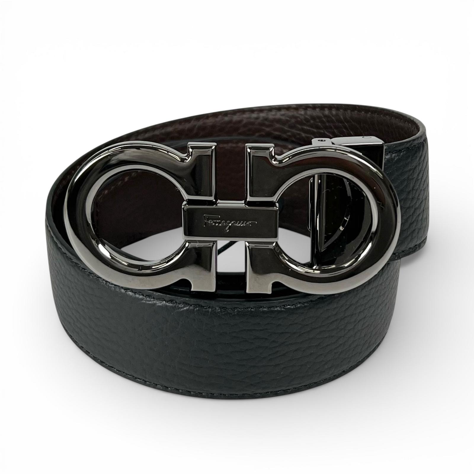 未使用品 サルヴァトーレフェラガモ ベルト ブラック メンズ 105