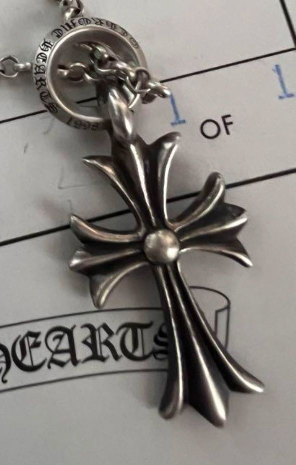 Chrome Hearts Tiny CH Cross Charm "Silver"