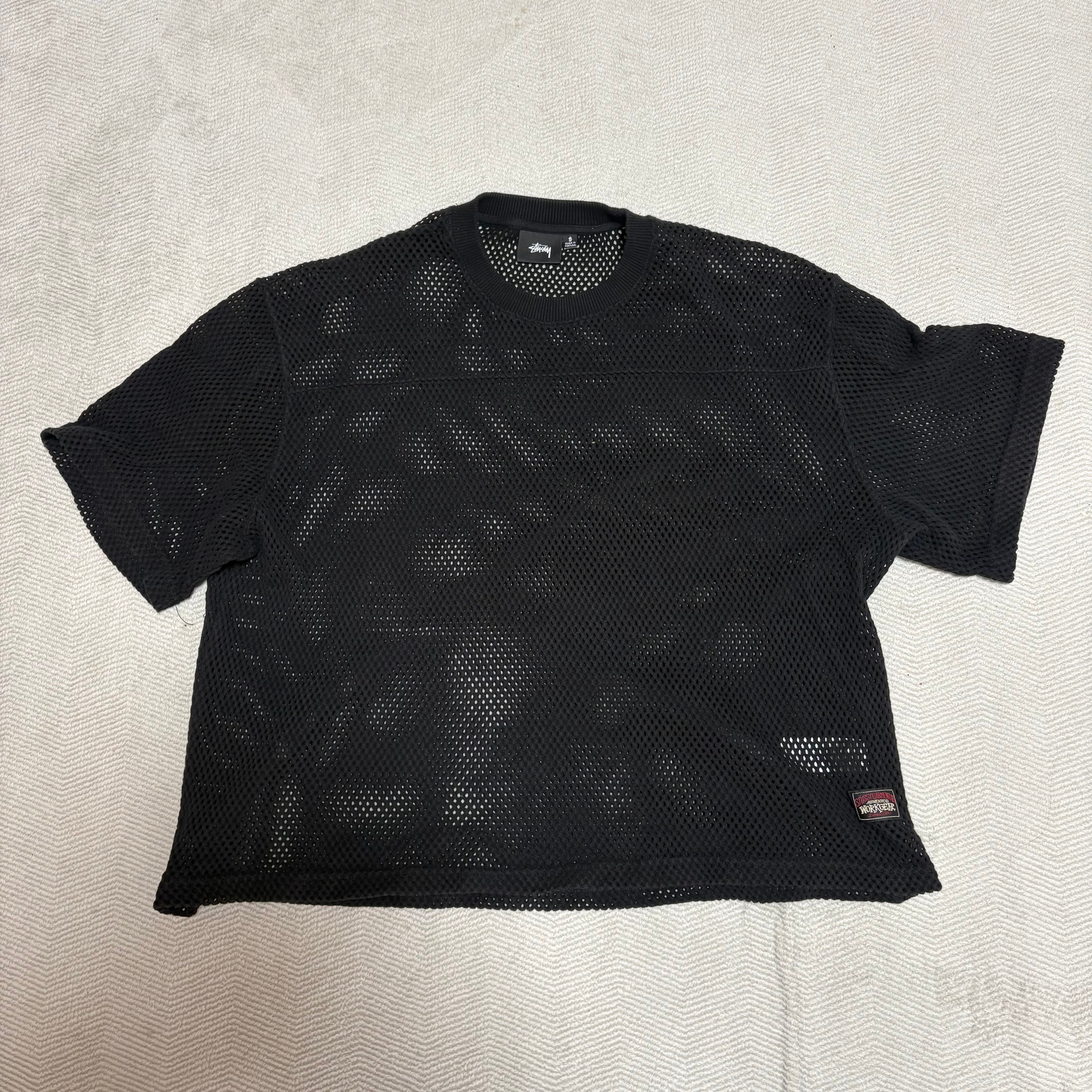 Stussy Mesh Jersey Crew "Black"