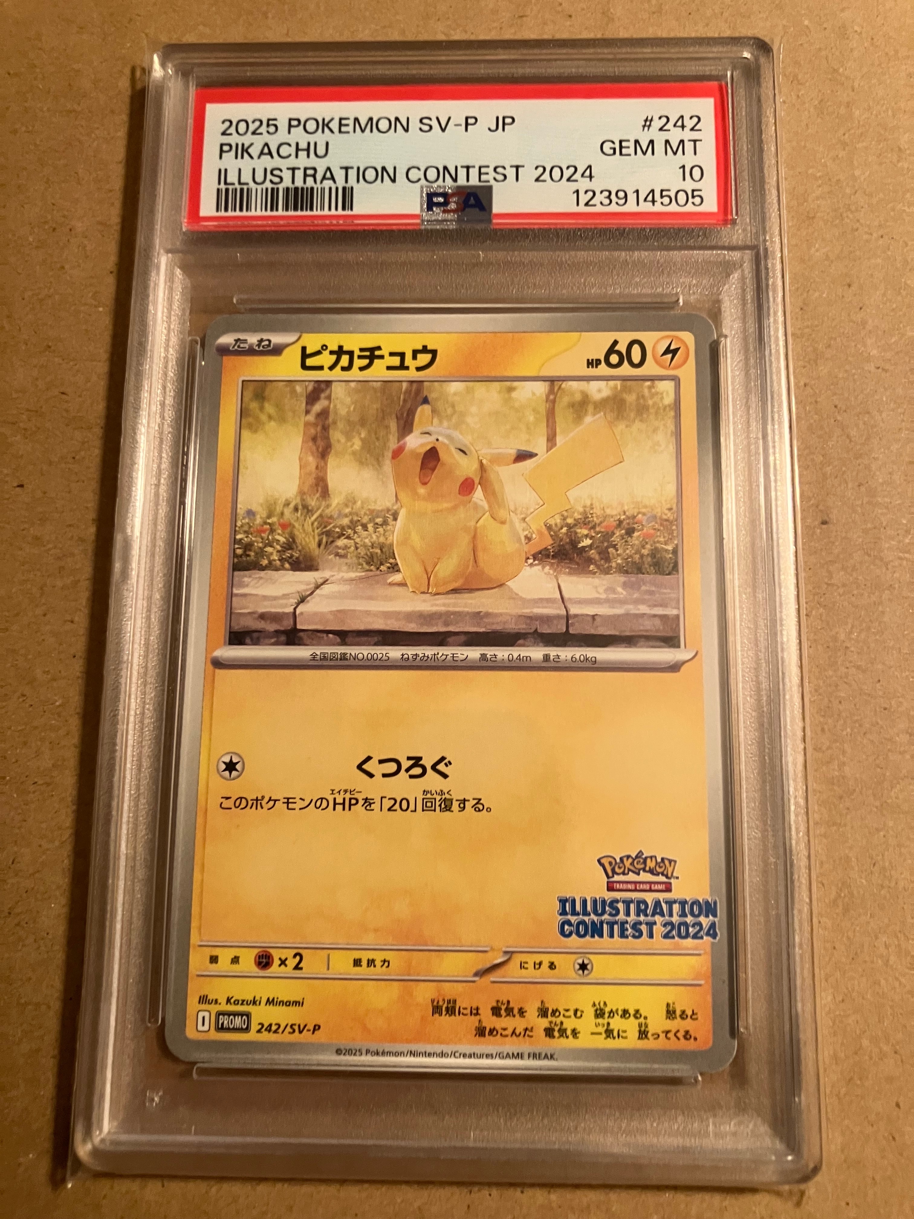 ピカチュウ [SV-P 242](プロモカードパック「イラストレーションコンテスト 2024 受賞作品プロモカード化記念キャンペーン」)