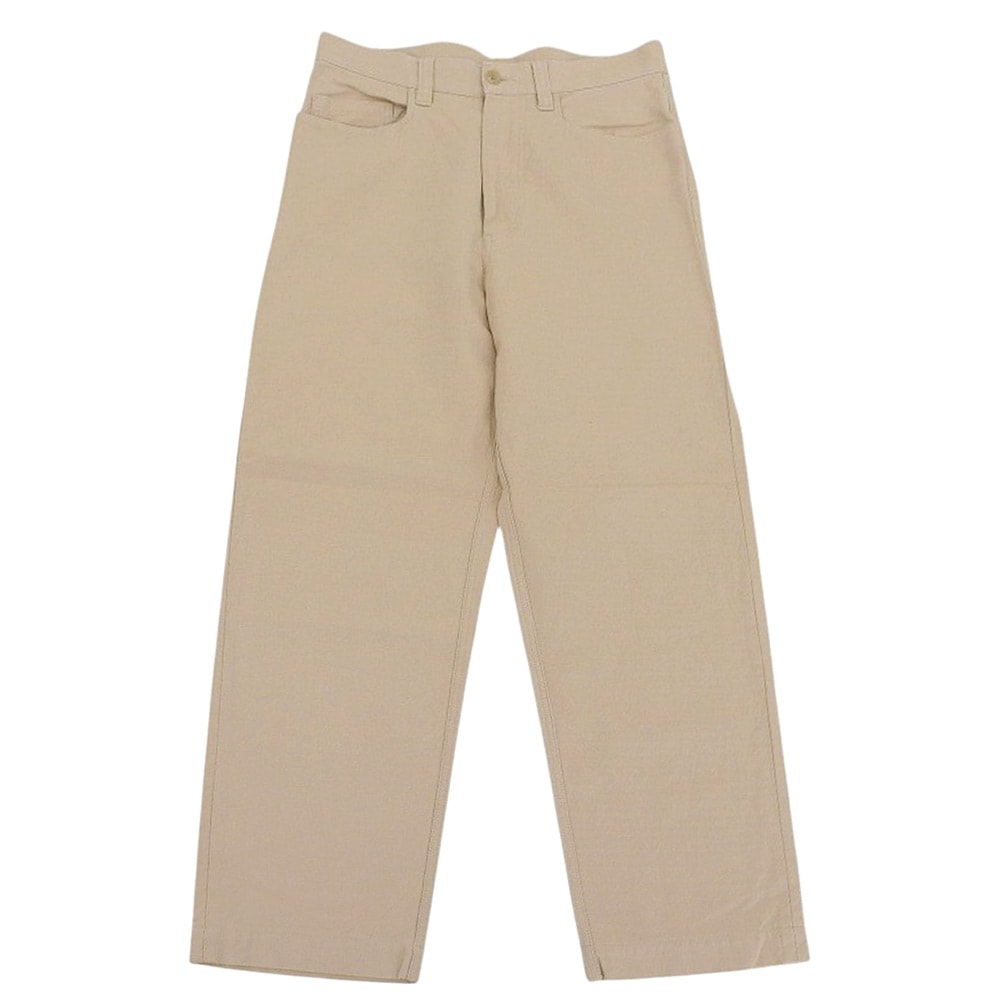 オムプリッセ イッセイミヤケ 美品 コットン ストレートパンツ ボトムス メンズ ベージュ 3 HP93FF026 3