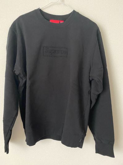 Supreme Cutout Logo Crewneck "Black"