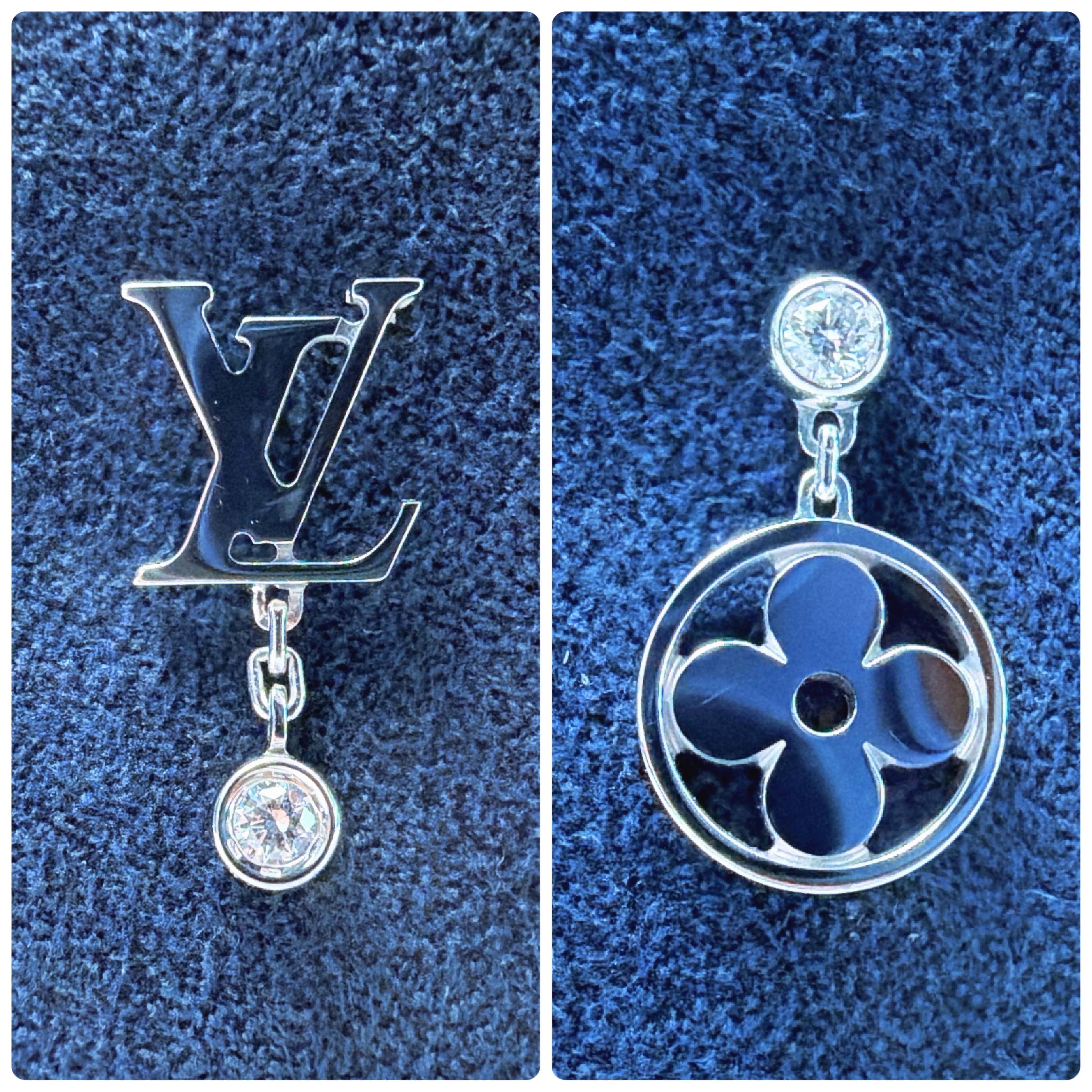 Louis Vuitton Idylle Blossom LV Ear Stud, White Gold and Diamond - Per Unit