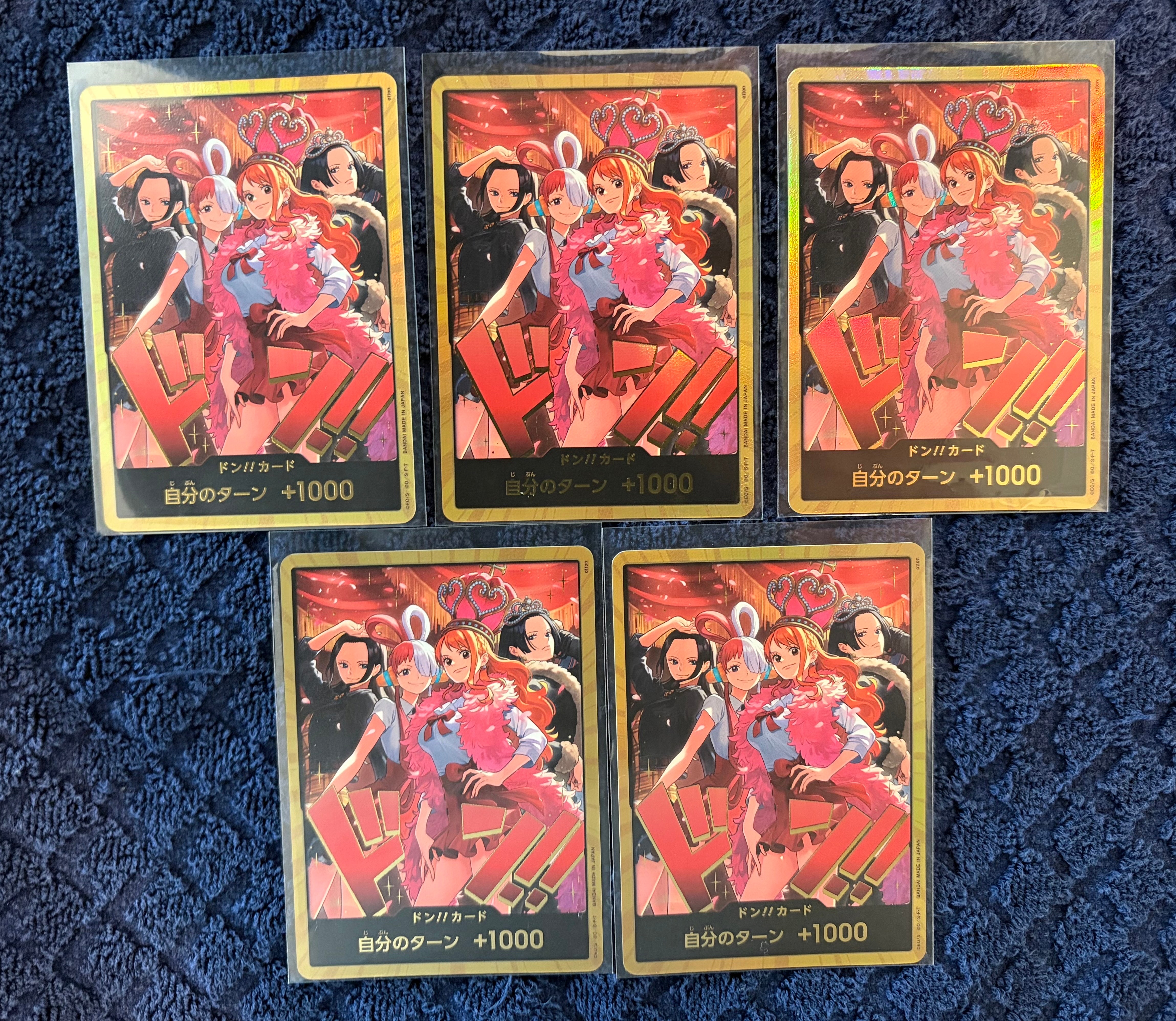 ドン!!カード : ロビン&ウタ&ナミ&ハンコック スーパーパラレル [開封済み](エクストラブースター「ワンピース ヒロインズエディション スペシャルセット」)