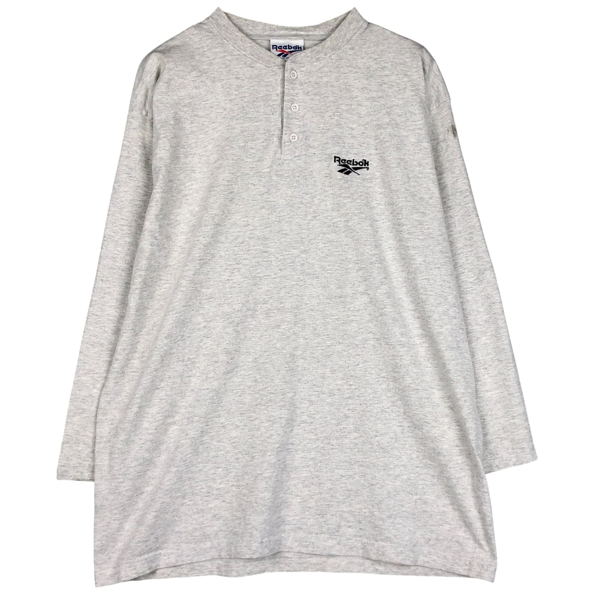 古着 90年代 リーボック Reebok ヘンリーネック ロングTシャツ ロンT USA製 メンズXL相当 ヴィンテージ/eaa598015
