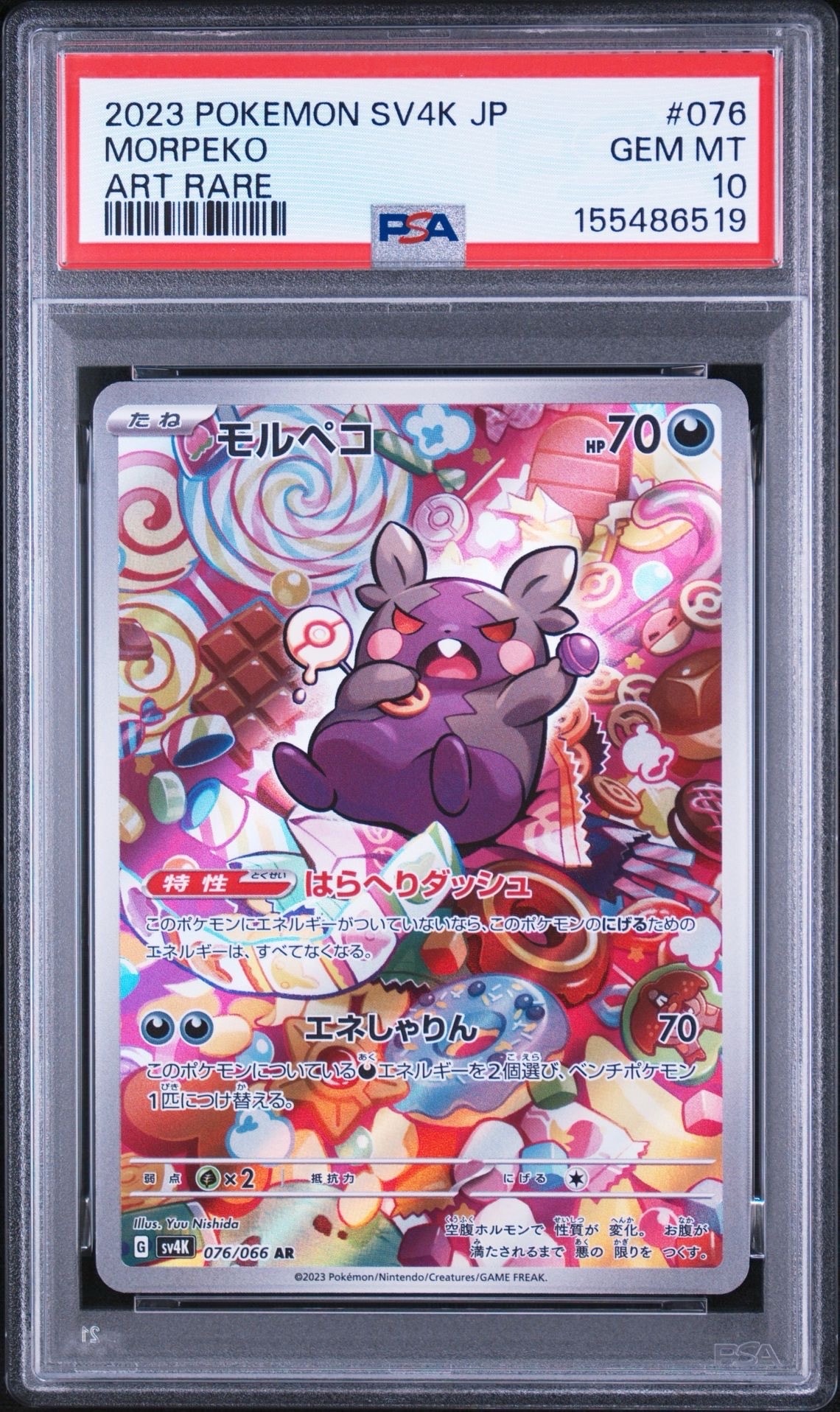 PSA10】モルペコ AR[SV4K 076/066](拡張パック「古代の咆哮」) PARADOX