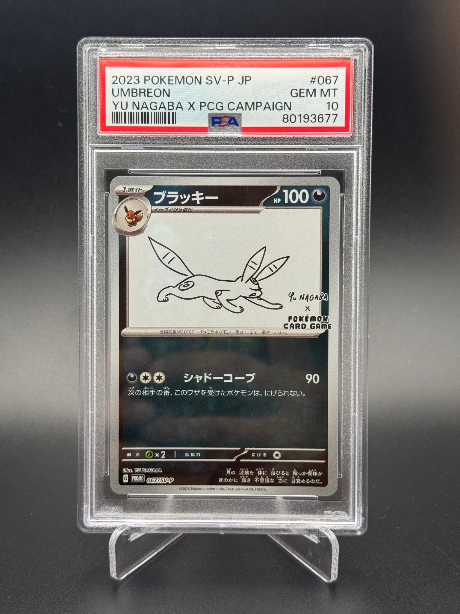 PSA10】ブラッキー: プロモ (ナガバブラッキー) [SV-P 067](「YU
