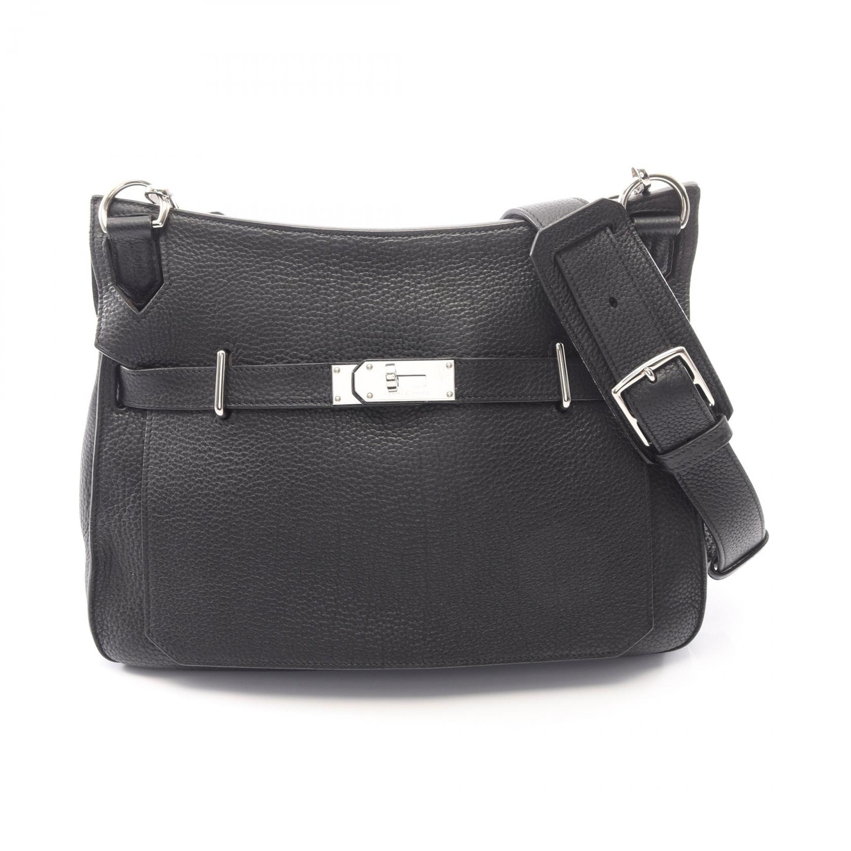 エルメス HERMES ジプシエール34 ショルダーバッグ バッグ レザー トリヨンクレマンス トリヨンクレマンス □O刻印(2011年製造) レディース ブラック系 【中古】