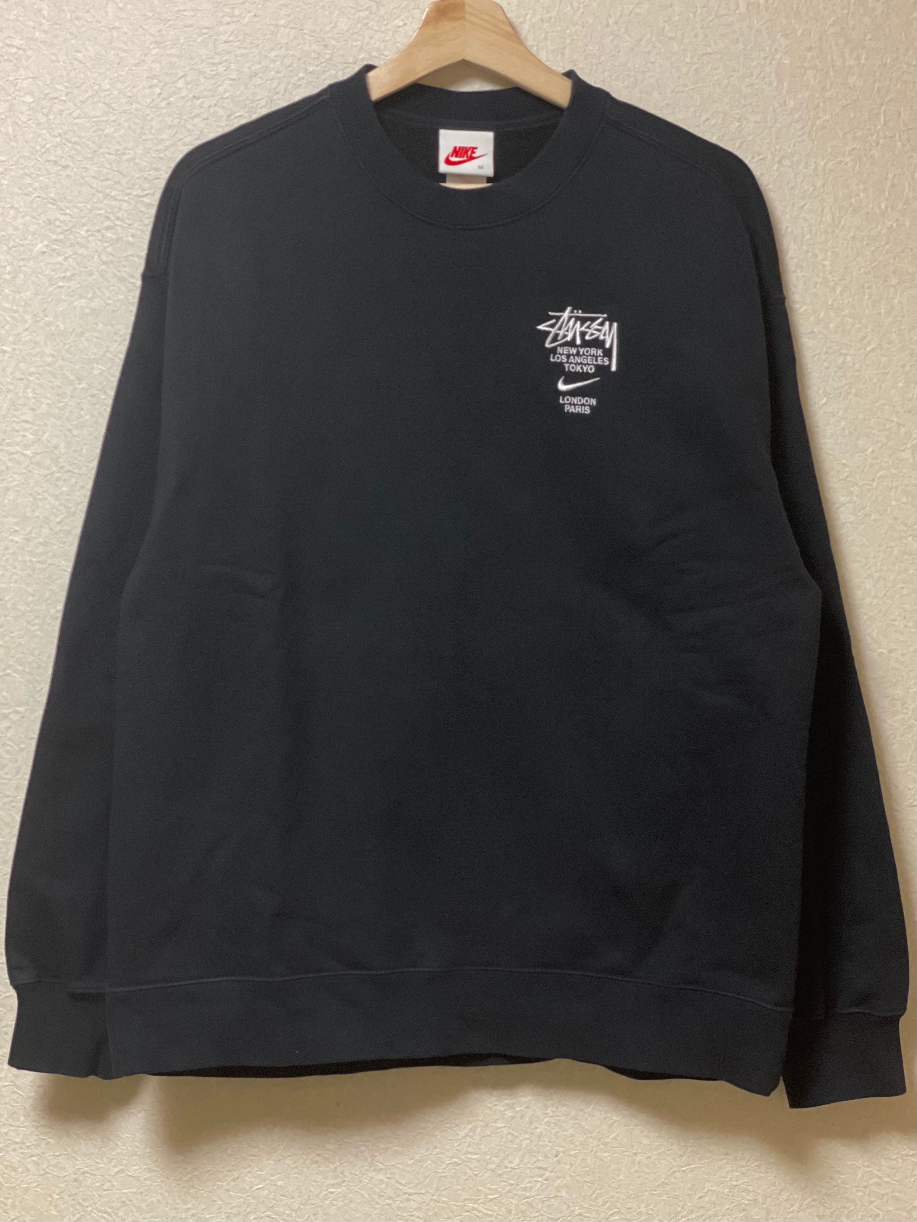 Nike x Stussy International Crewneck Sweatshirt (US Size) "Black" DC4198-010
