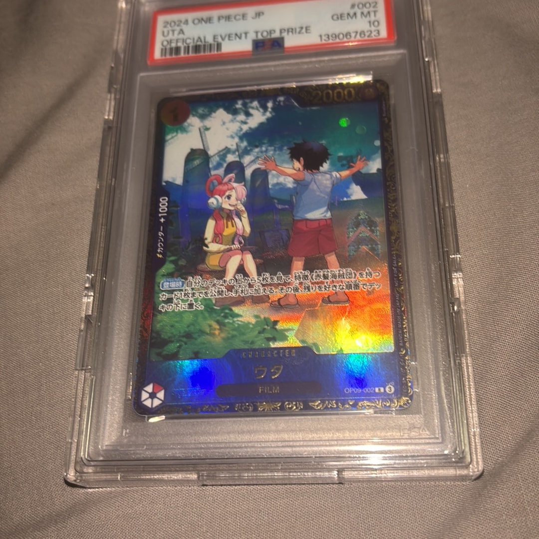 PSA10】ウタ R [OP09-002](プロモーションカード「フラッグシップ