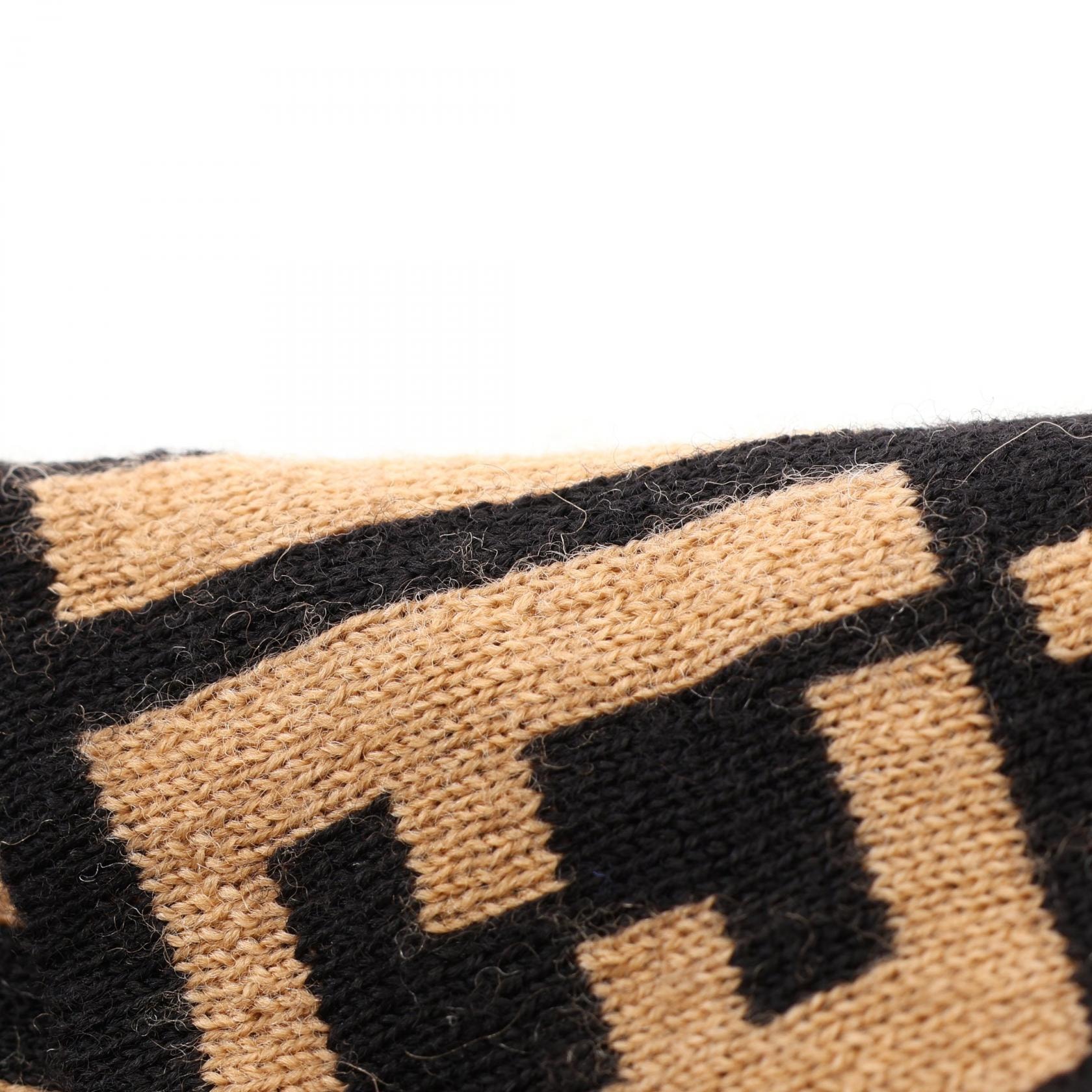 C (やや傷や汚れあり)】フェンディ FENDI ズッカ ニットキャップ 帽子