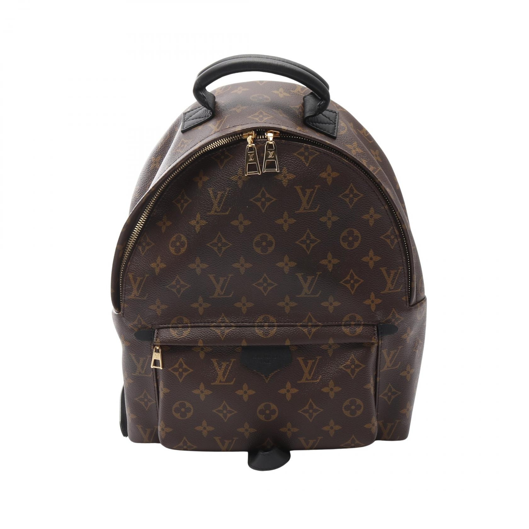 ルイ・ヴィトン LOUIS VUITTON パームスプリングス バックパックMM リュックサック バックパック バッグ PVCコーティングキャンバス レザー モノグラム レディース ブラウン系 M41561 【中古】