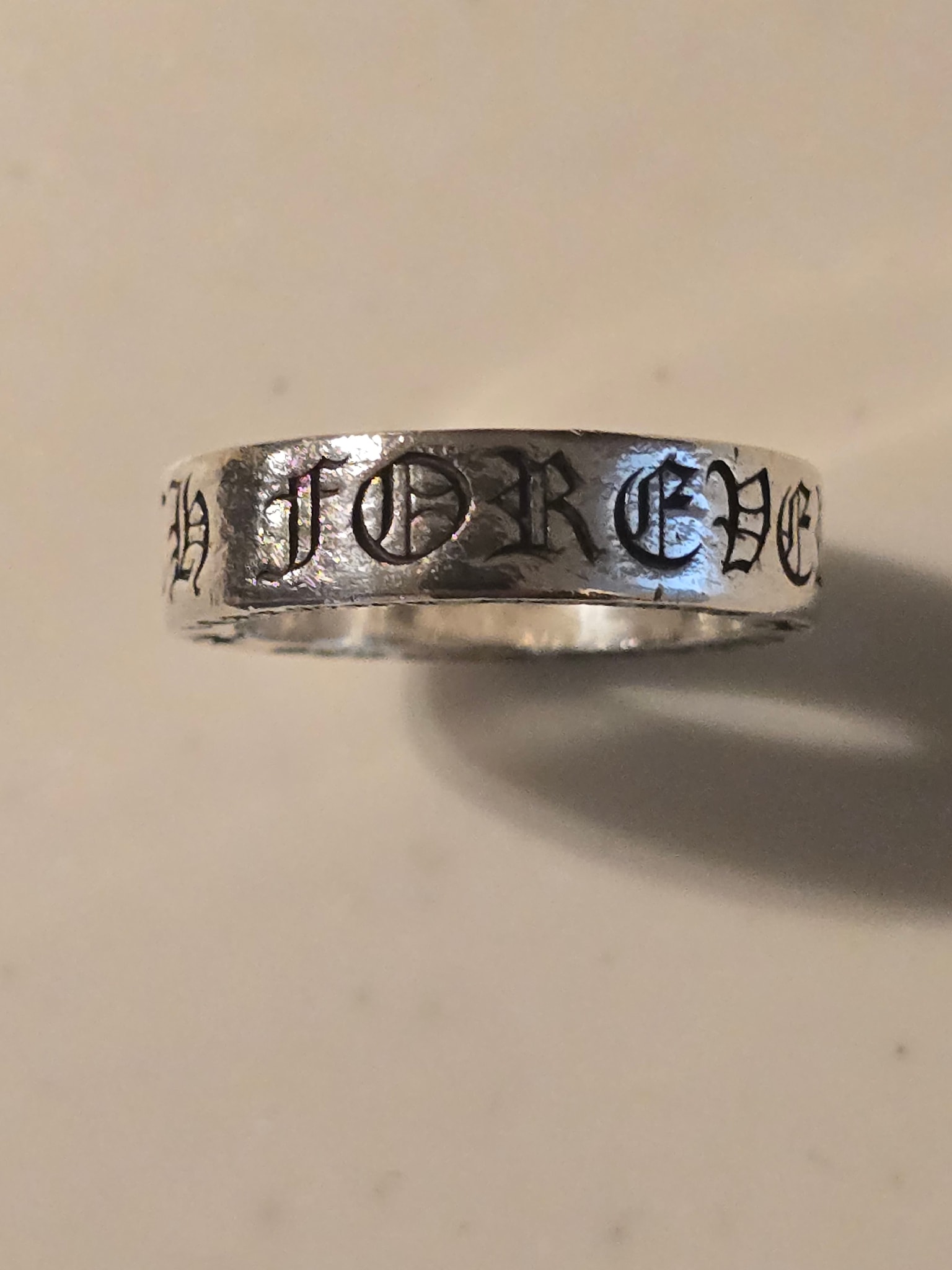 Chrome Hearts 6mm Spacer Ring FOREVER "Silver"
