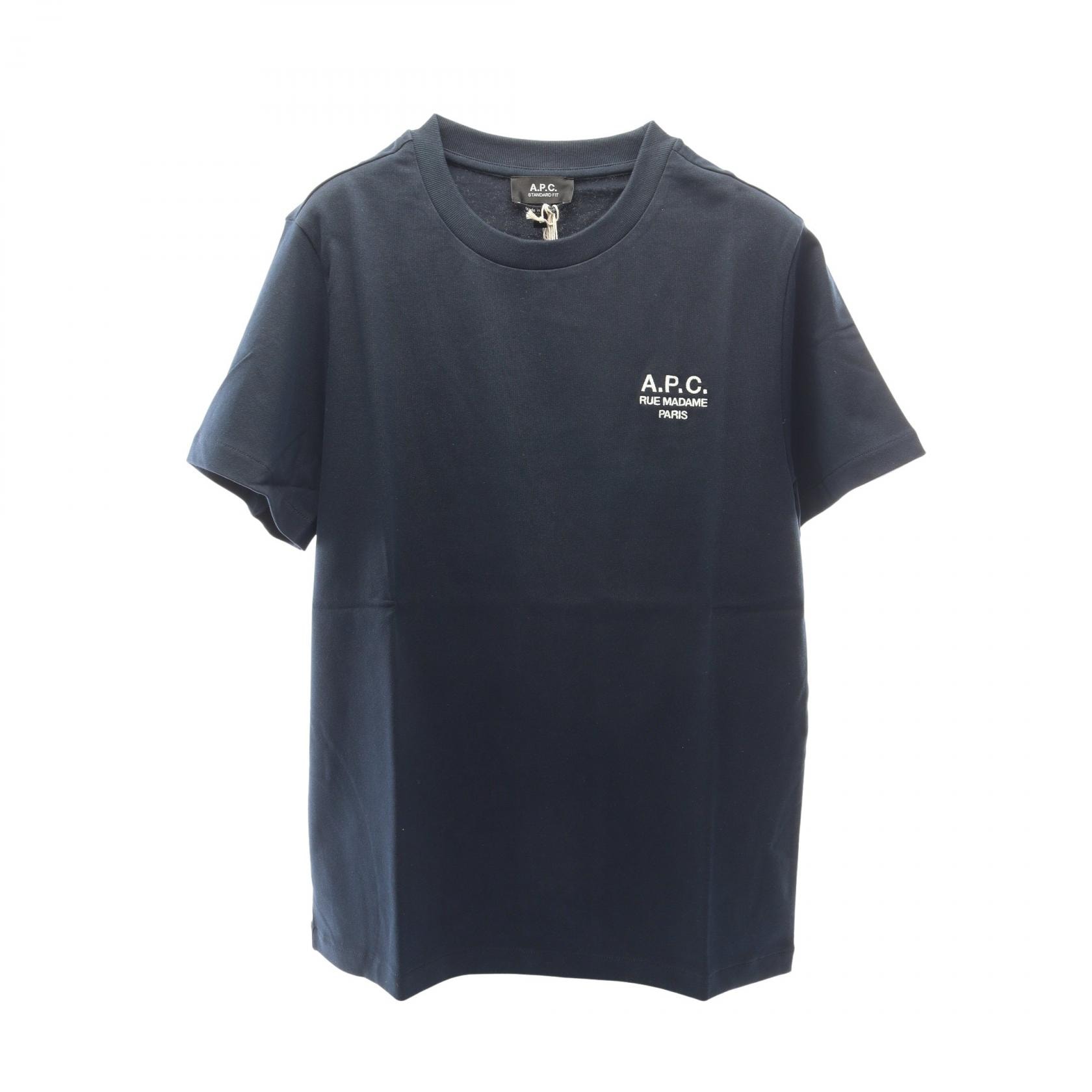 アーペーセー A.P.C. COHBU ロゴ刺繍 半袖Tシャツ 衣料品 トップス コットン メンズ レディース ネイビー系 M26388COHBUTIQS 【新品】