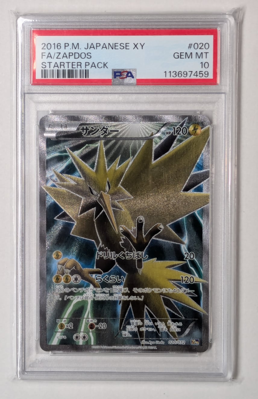2016 zapdos pokemon card Fan Art Evolves from null Type Zapdos - 42/108 Reverse Holo