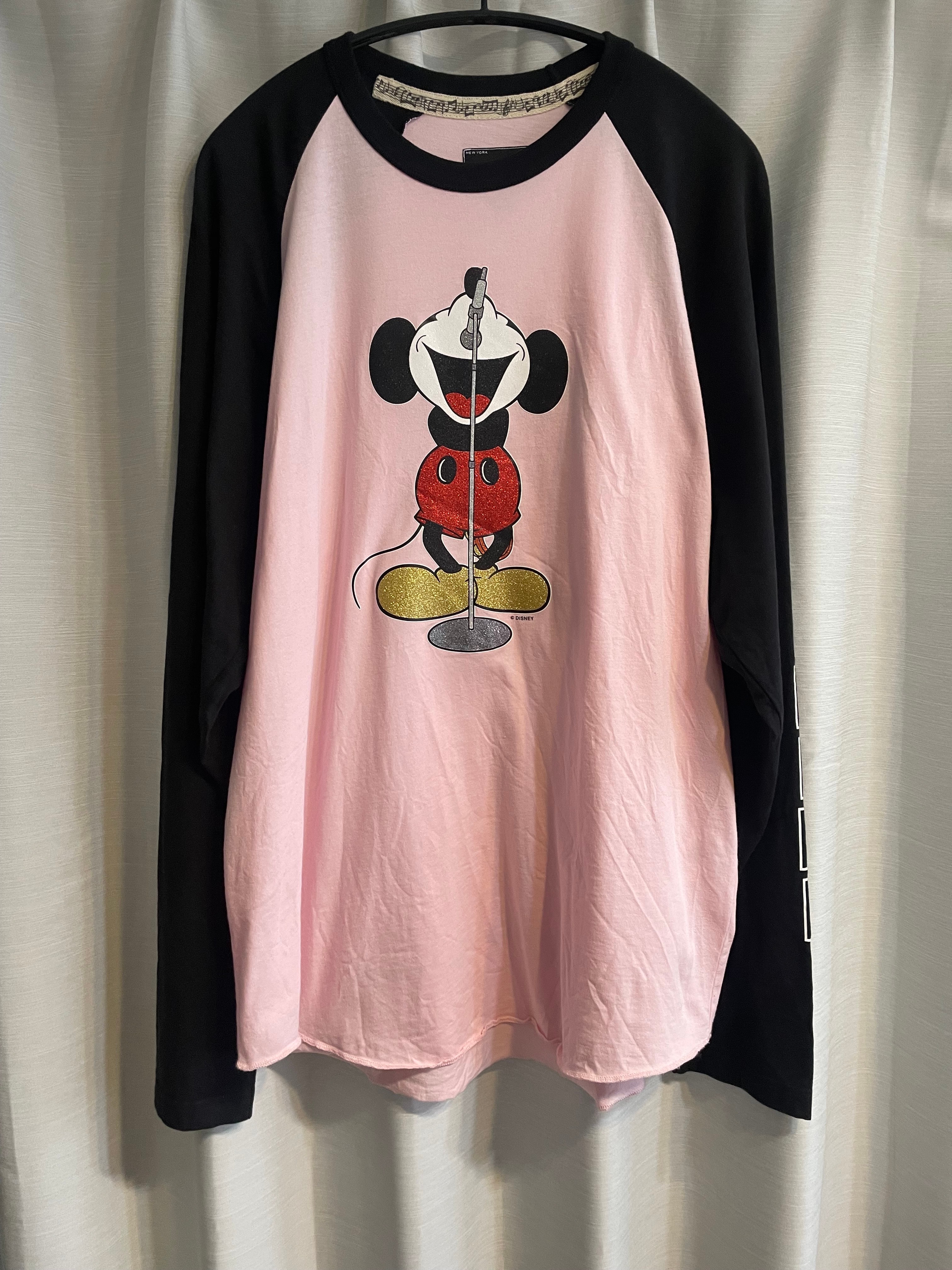 Supreme x Number (N)ine x Mickey Mouse Raglan L/S Top "Pink"