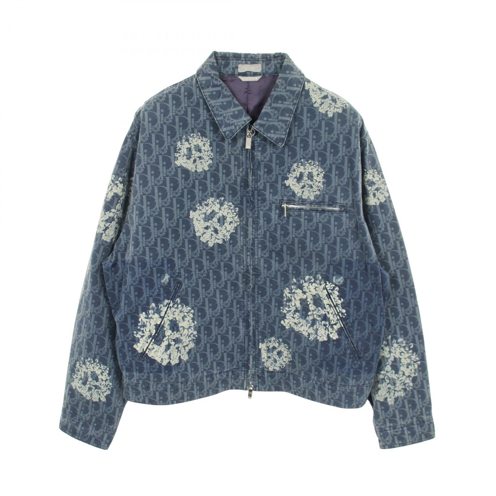 ディオール Dior DENIM TEARS デニムティアーズ オブリーク デニムジャケット 衣料品 アウター コットン メンズ ブルー系 【中古】