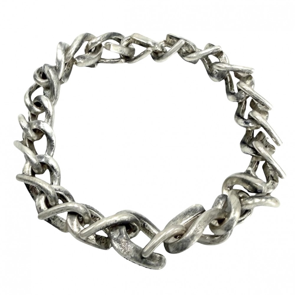 TIFFANY&Co. ティファニー ブレスレット フォージ ミディアムリンク ジュエリー アクセサリー シルバー925    メンズ 約40.3g【中古品】