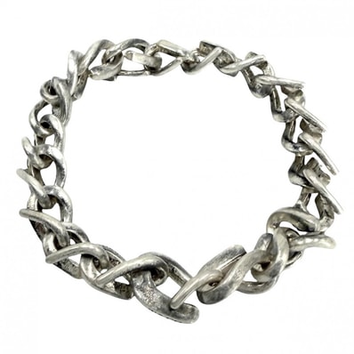 TIFFANY&Co. ティファニー ブレスレット フォージ ミディアムリンク ジュエリー アクセサリー シルバー925 メンズ 約40.3g【中古品】