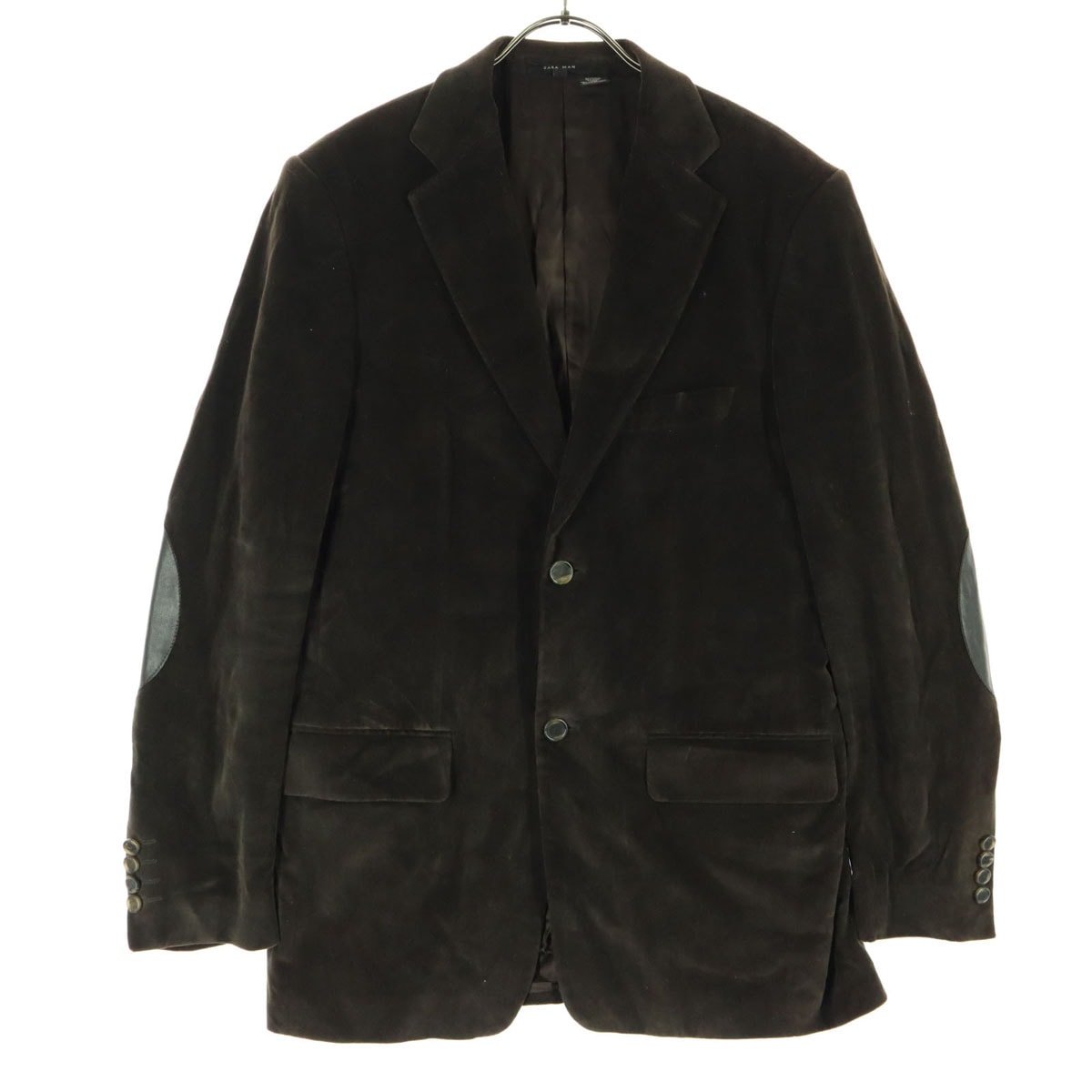 ZARA MAN ザラマン 長袖 スエード テーラードジャケット 54 ブラウン