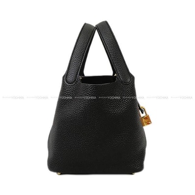 HERMES エルメス ハンドバッグ ピコタンロック 18 PM 黒 (ブラック) トリヨンクレマンス ゴールド金具 G刻印 新品未使用
