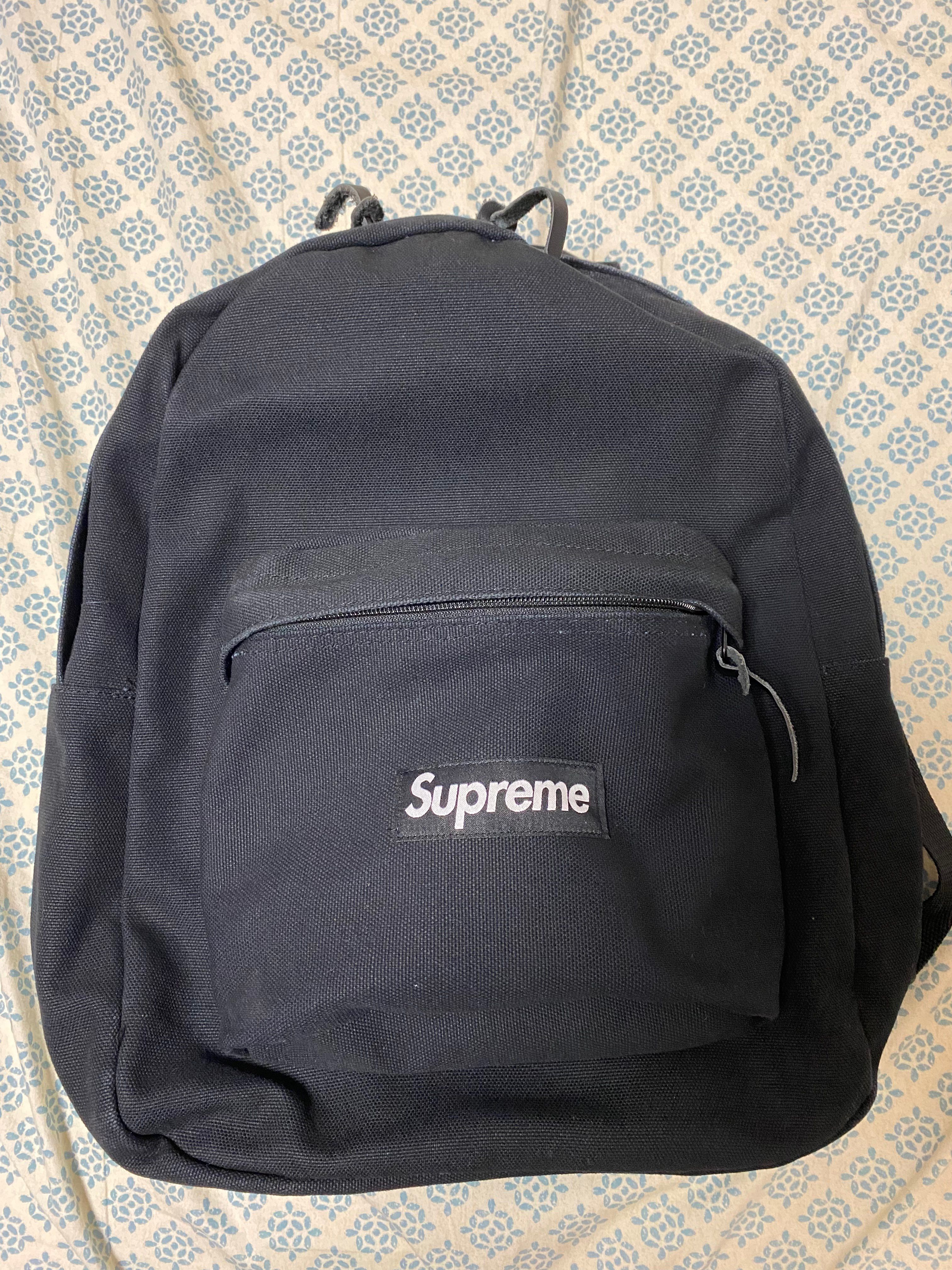 Supreme Canvas Backpack "Black"