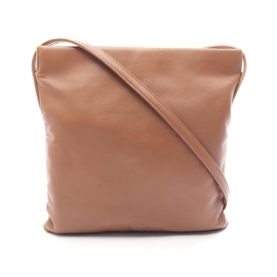 ロエベ LOEWE アナグラム ショルダーバッグ バッグ レザー レディース ブラウン系 【中古】