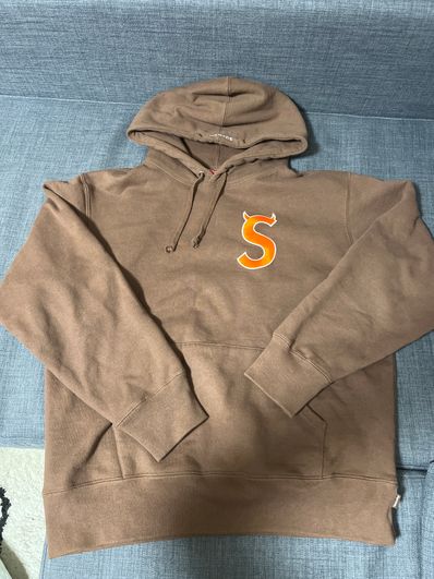 Supreme S Logo Hooded Sweatshirt "Brown" (22FW)