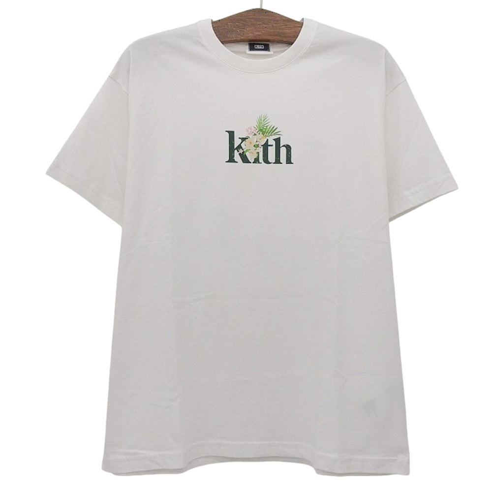 キス 新品同様 Green Corsage Tee トップス メンズ ホワイト L KH030088-101 L