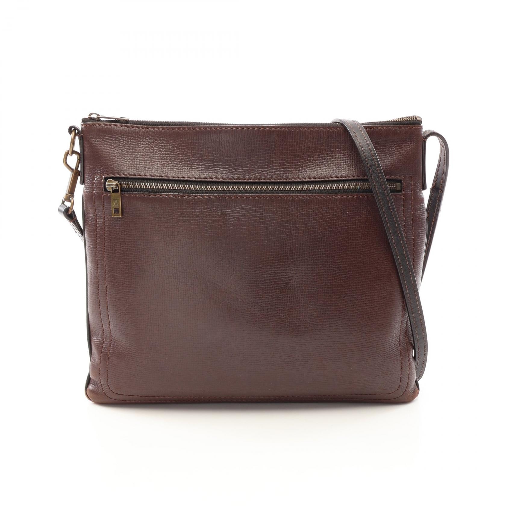 ルイ・ヴィトン LOUIS VUITTON サックプラ ユタ カフェ ショルダーバッグ バッグ レザー メンズ ブラウン系 M92073 【中古】